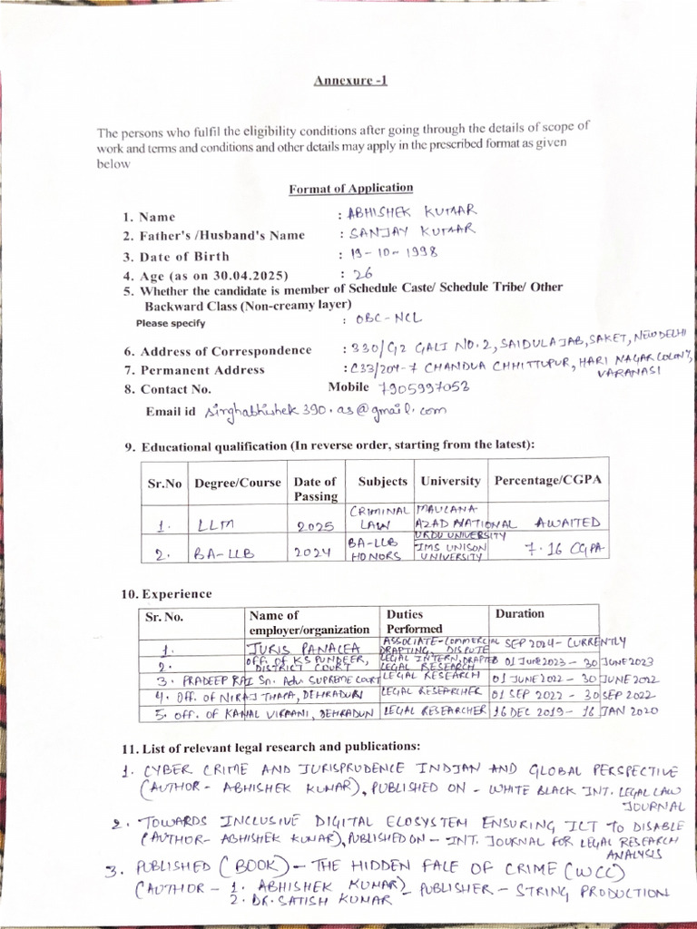 Scanned Form | PDF