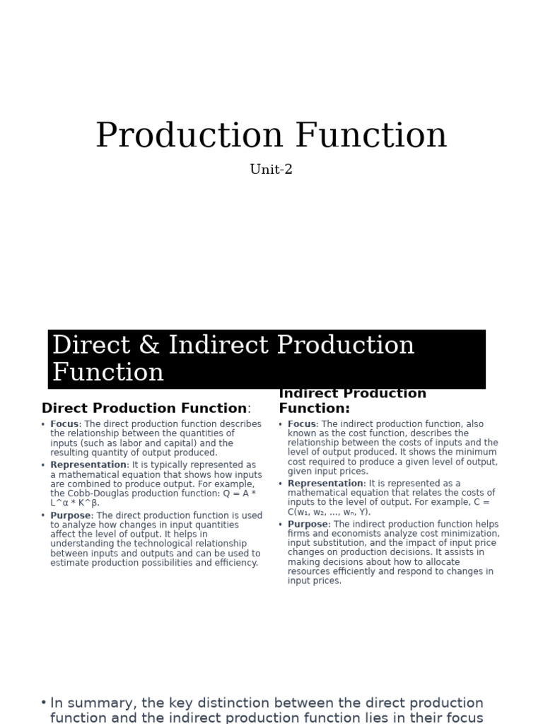 1.unit 2-3001 | PDF | Production Function | Labour Economics