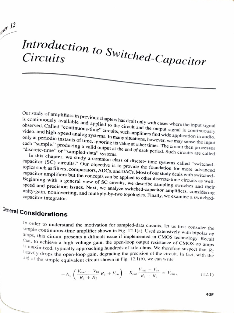 Switched Cap Intro | PDF