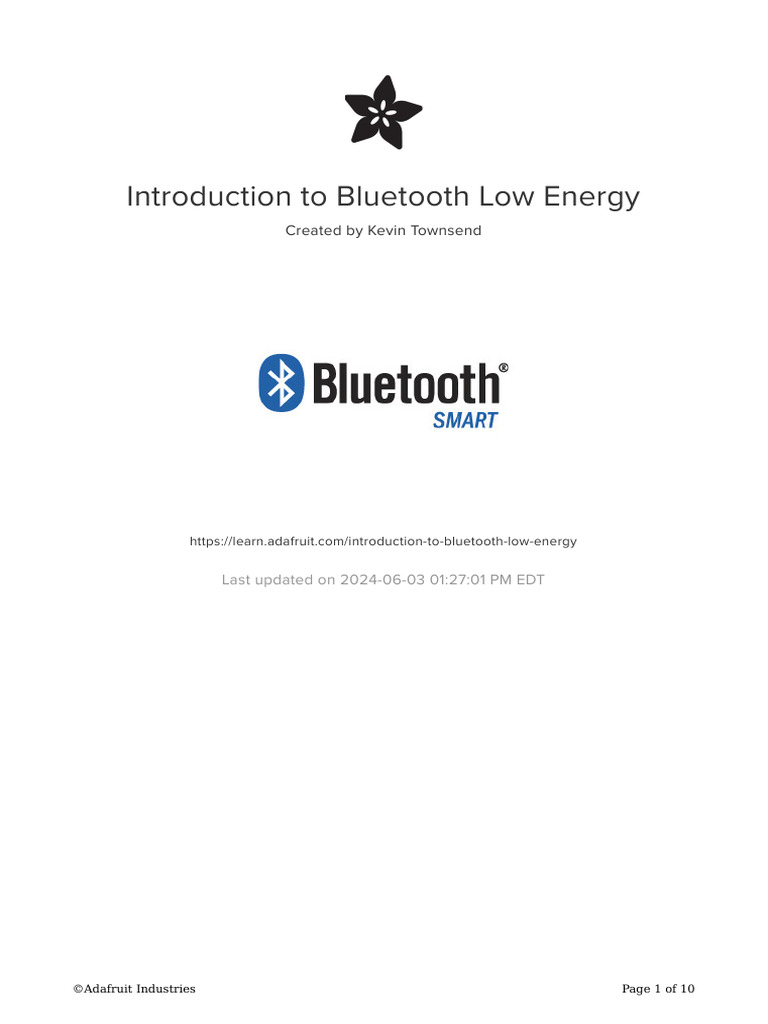 Understanding Bluetooth Low Energy (BLE) | PDF | Bluetooth | Computing