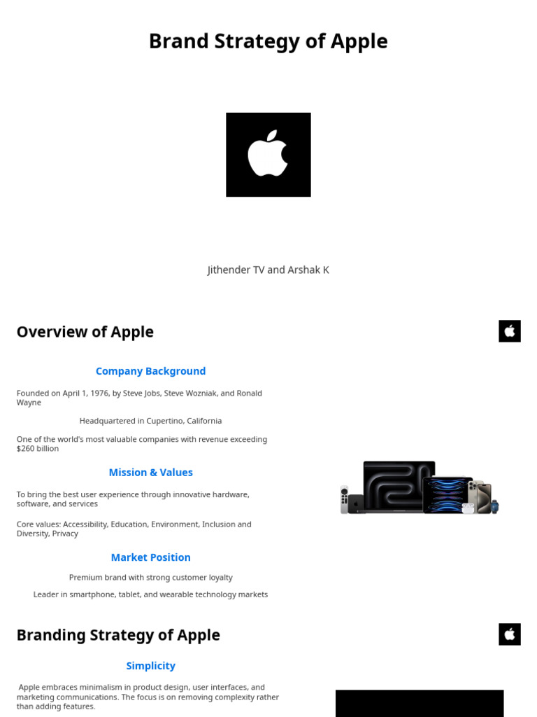 Brand Strategy of Apple | PDF | Apple Inc. | Brand