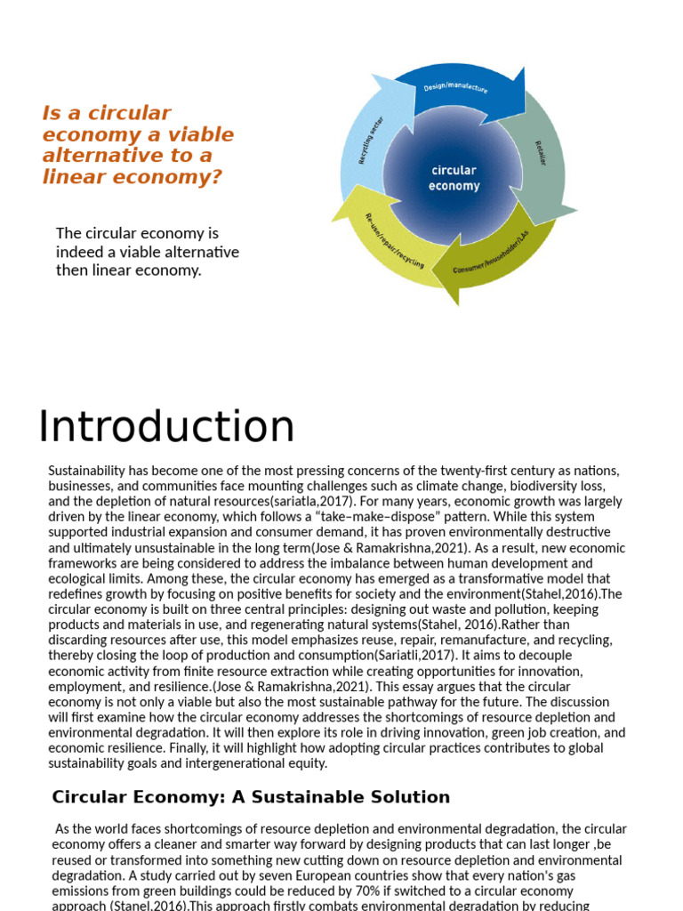 Circular Economy: A Sustainable Future | PDF | Sustainability ...