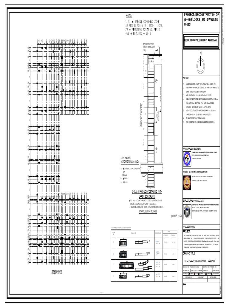 High-Rise Building Column Details | PDF | Structural Engineering