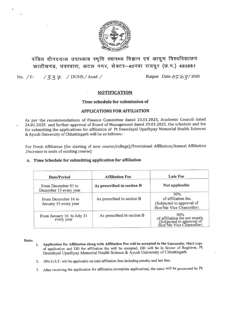 Affiliation Fees2025 | PDF
