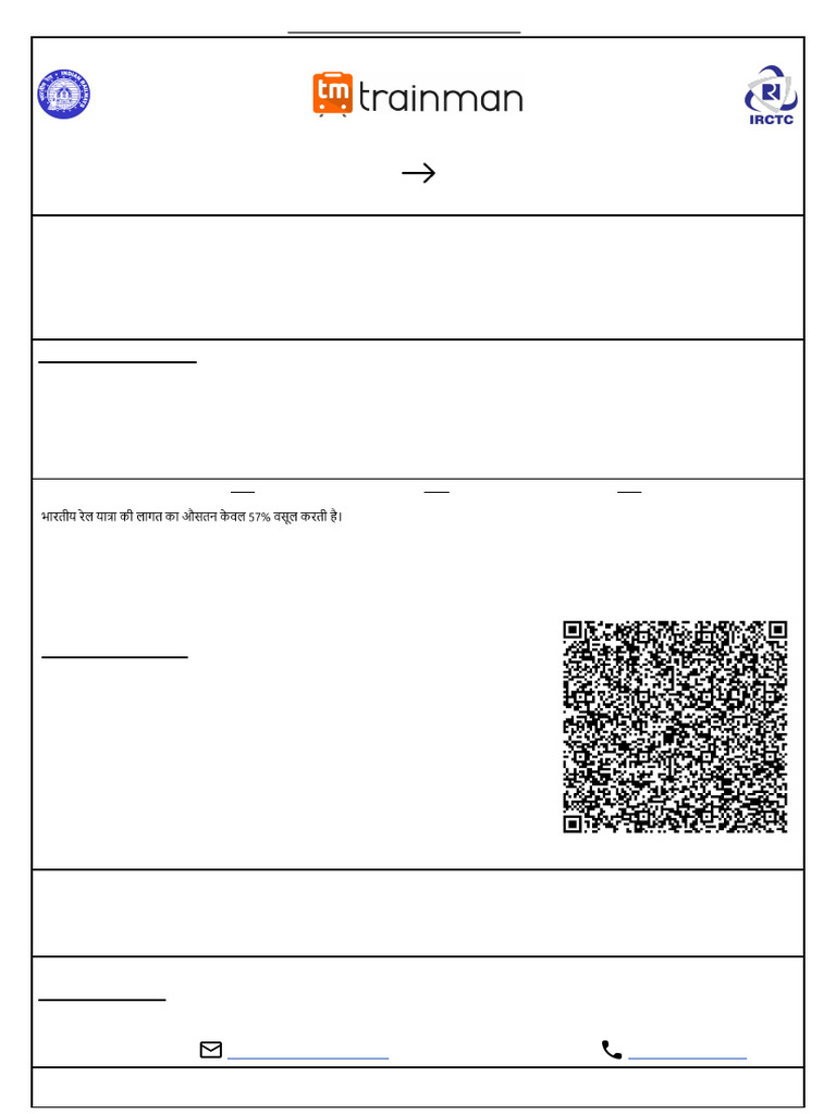 ERS for Goa to Ghatprabha Train Booking | PDF | Identity Document