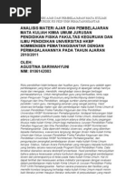 Download Analisis Materi Ajar Dan Pembelajaran Mata Kuliah Kimia Umum Jurdik Fis Fkip Uhn Pematangsiantar by Ion Genesis Situmorang SN93760484 doc pdf