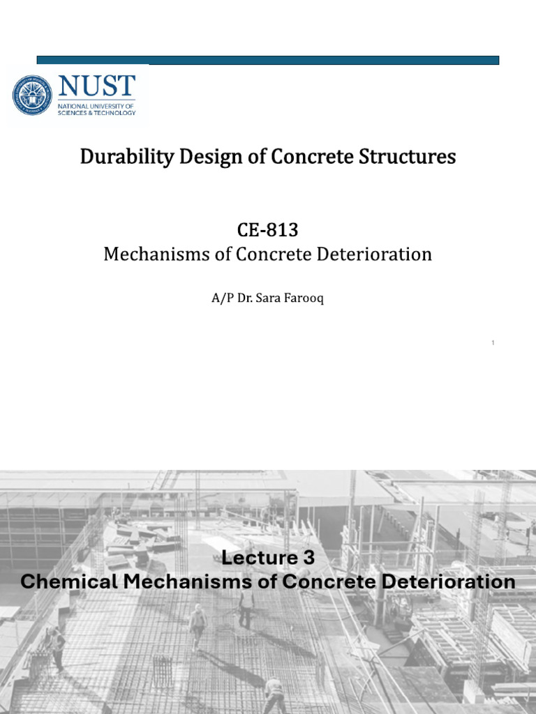 Concrete Deterioration: Sulphate Attack Mechanisms | PDF | Cement ...
