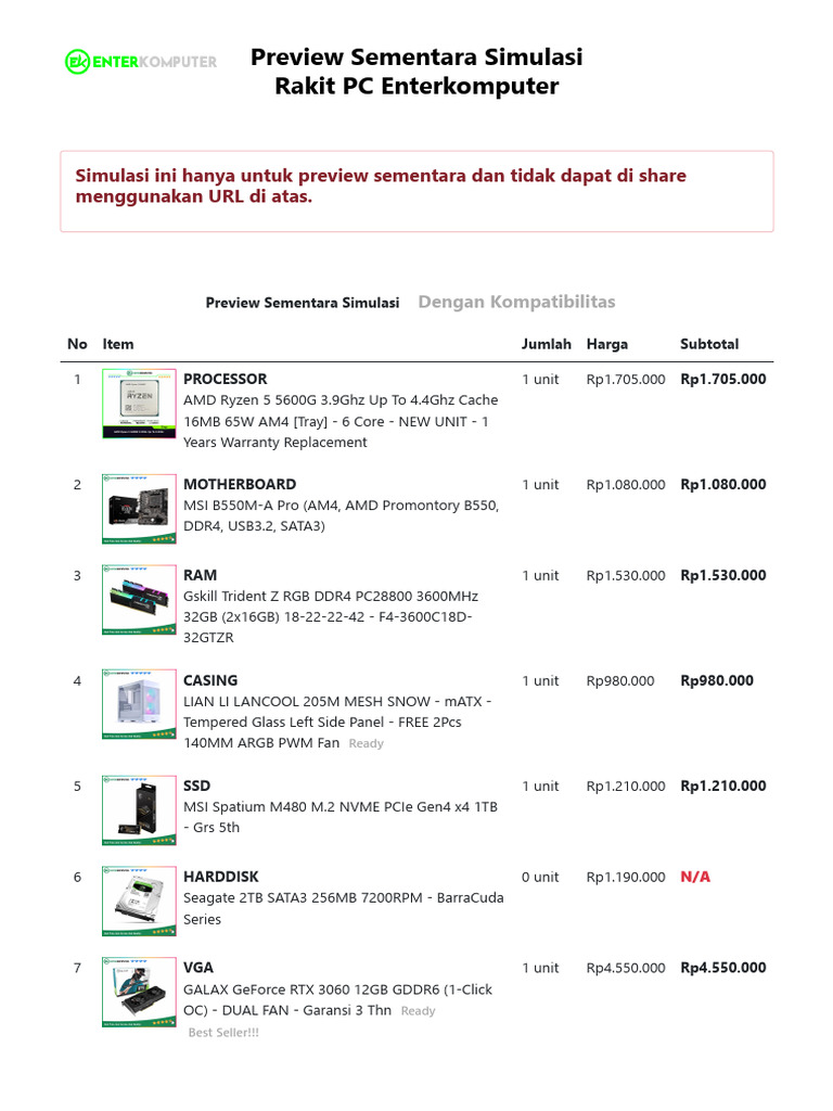 Rakit PC Simulasi Enterkomputer | PDF | Personal Computers | Computer ...