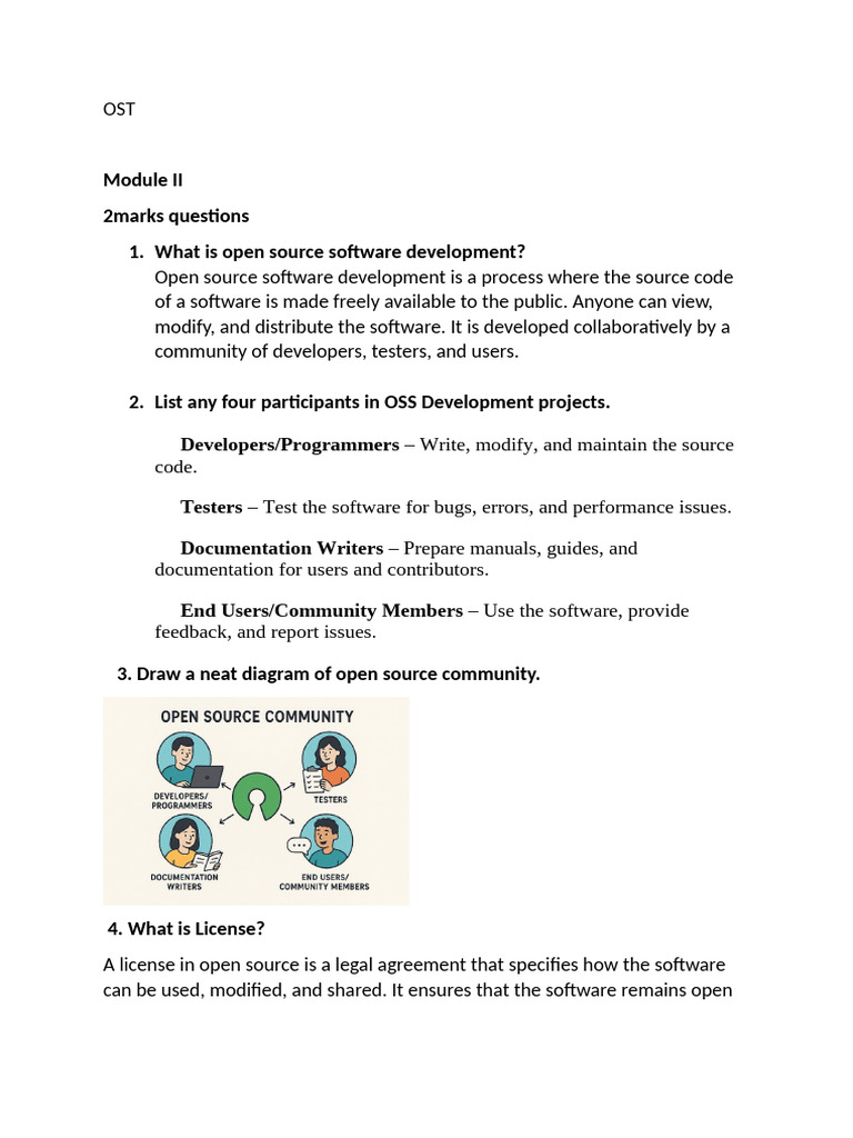 Open Source Software Development Guide | PDF | Software | Free Software