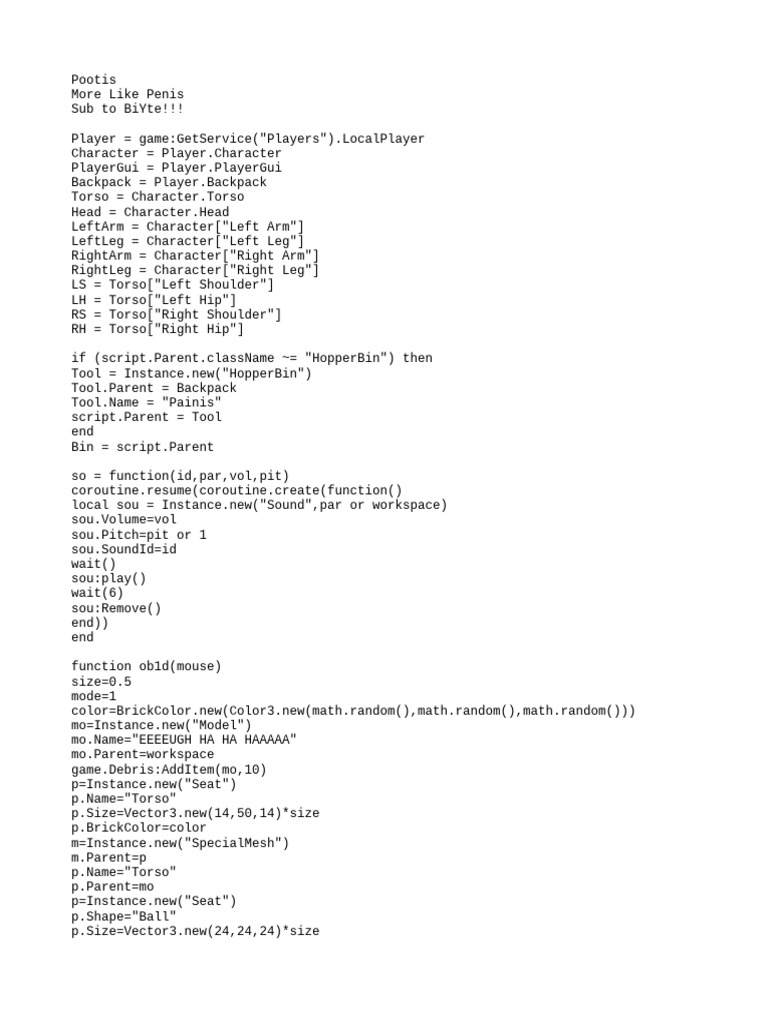 Blue2Spooky GUI Script Overview | PDF