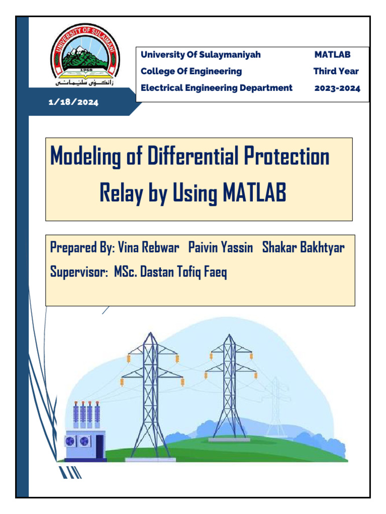 Differential Protection Relay Modeling | PDF | Relay | Transformer
