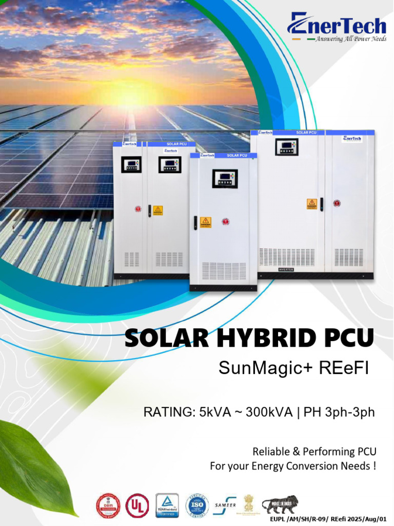 SunMagic+ REefi Solar Hybrid PCU | PDF | Solar Power | Power Inverter
