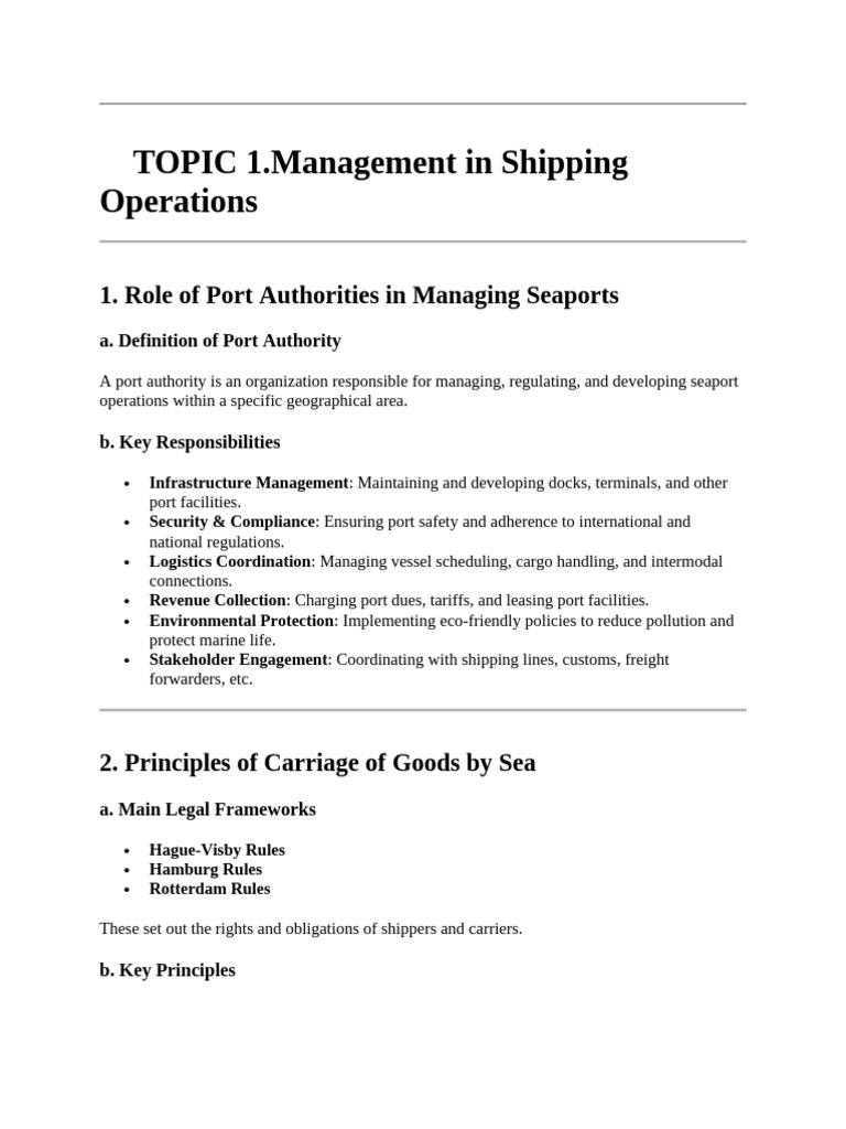 Shipping Management and Carriage Principles | PDF | Oil Tanker | Cargo