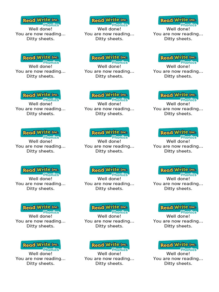 Understanding Ditty Sheets | PDF