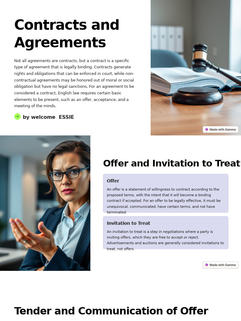Understanding Contracts and Offers | PDF | Offer And Acceptance | Civil ...
