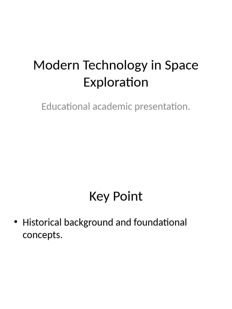 SpaceExploration Technology Presentation | PDF