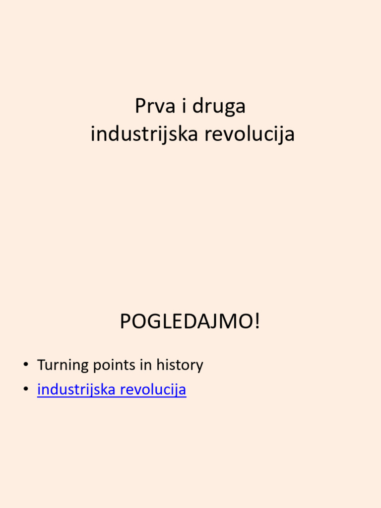 Industrijska Revolucija PPT | PDF
