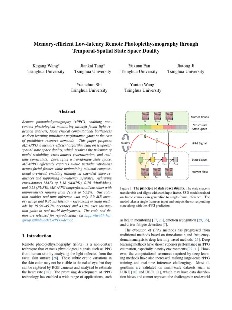Memory-Efficient rPPG Algorithm | PDF | Matrix (Mathematics) | Ordinary ...