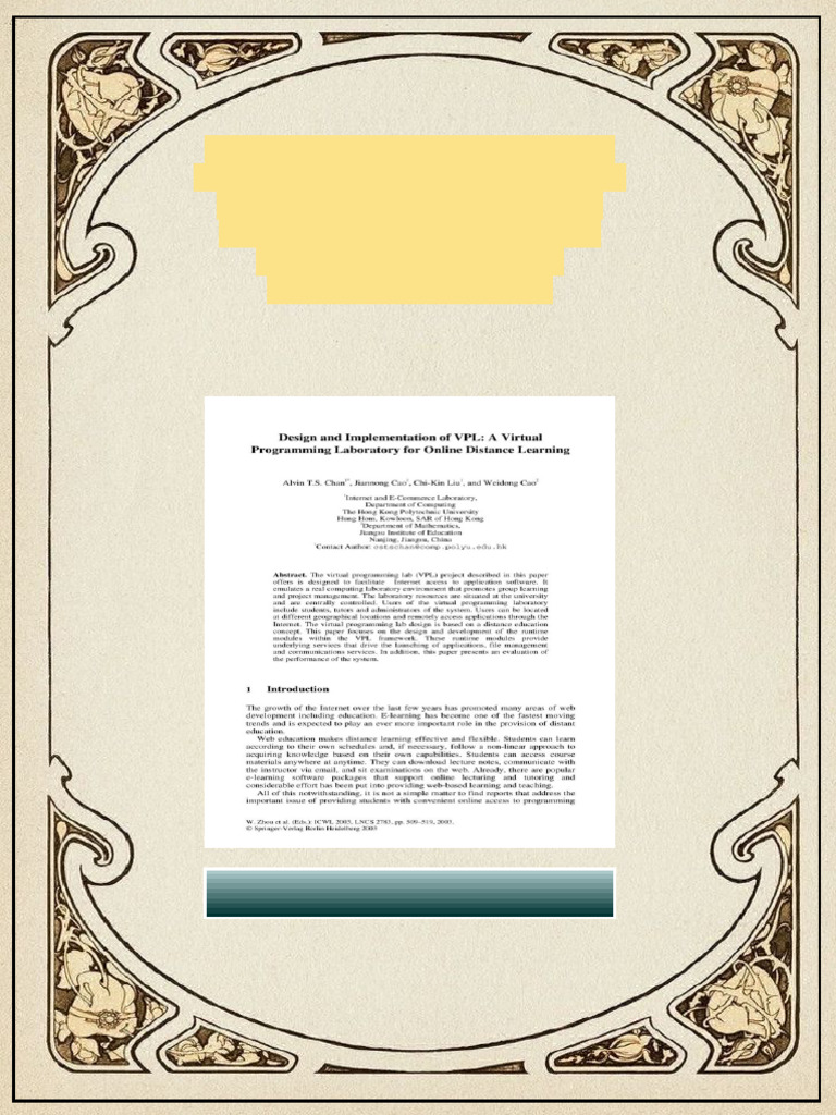 LNCS 2783 Design and Implementation of VPL A Virtual Programming ...