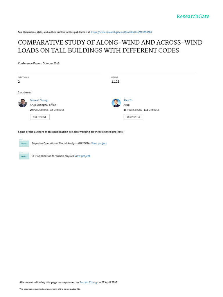 Comparative Study of Wind Loads on Buildings | PDF | Wound | Wind Speed