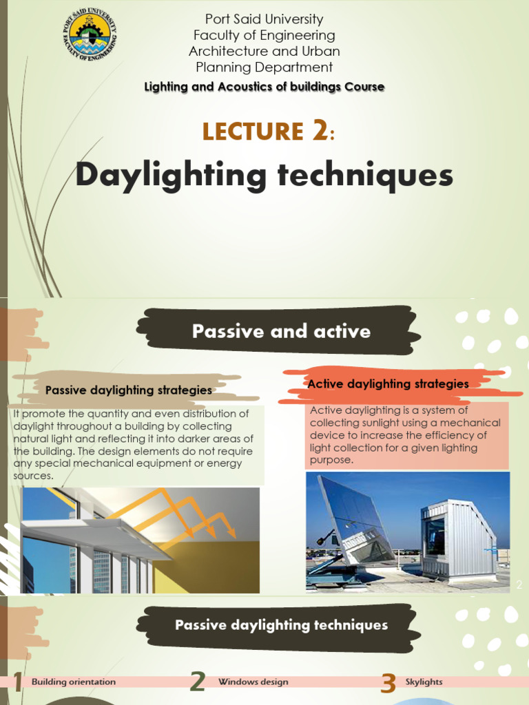 Daylighting Techniques in Architecture | PDF | Window | Building Technology