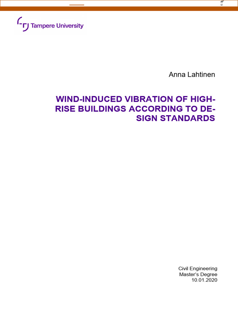 Wind-Induced Vibration of High-Rise Buildings According To de - Sign ...