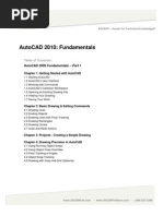 Autocad 2010: Fundamentals: Table of Contents