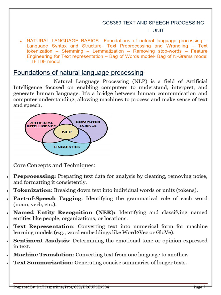 Natural Language Processing Overview | PDF | Parsing | Semantics