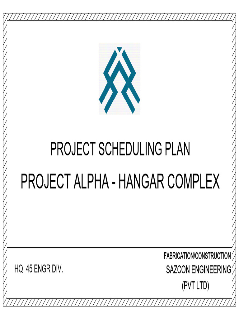 Project Alpha Scheduling Plan | PDF