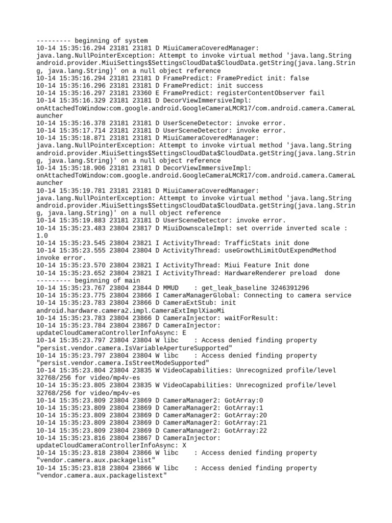 Log Cat 1760445323702 | PDF | String (Computer Science) | Computing