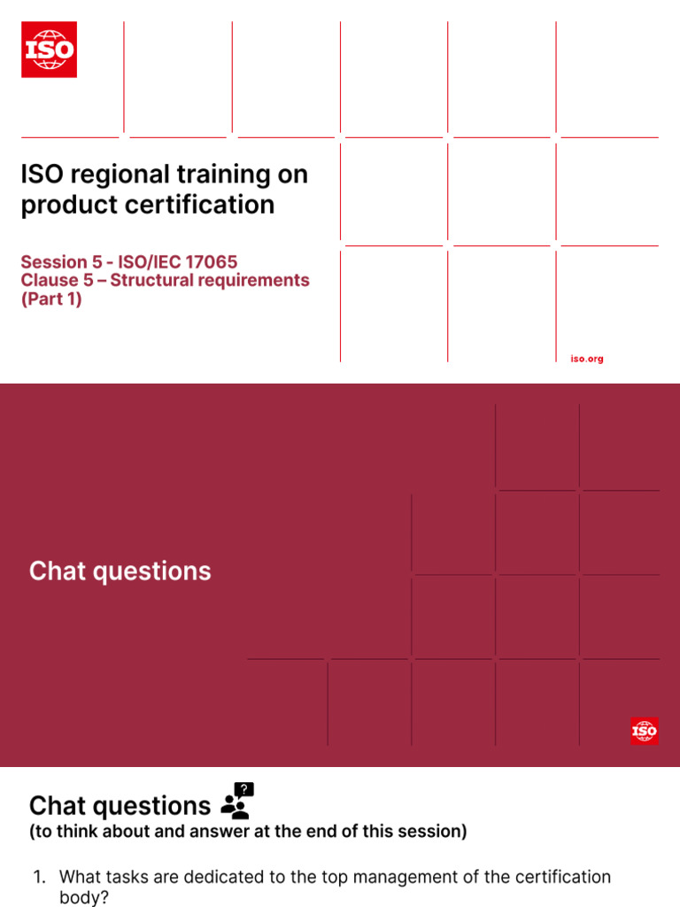 Session 05 - IsO-IEC 17065 - Clause 5 (Part 1) - Final | PDF