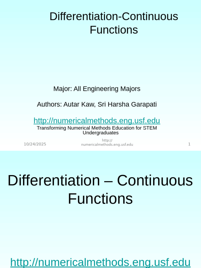 Mws Gen Dif PPT Continuous5 | PDF