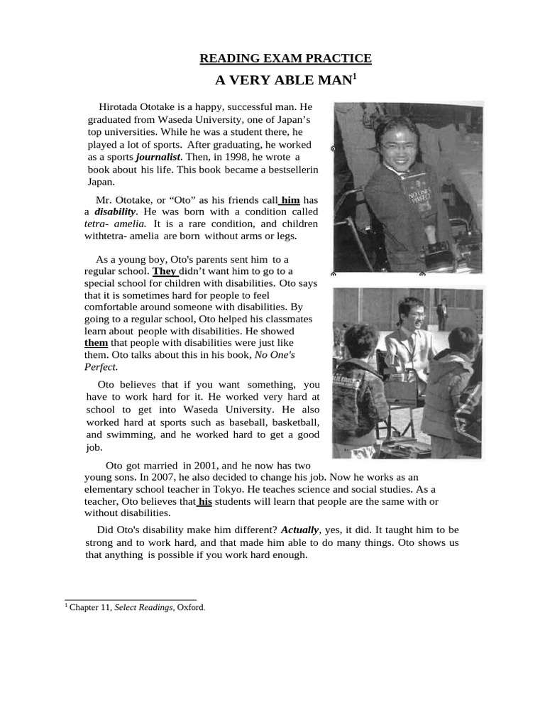 Reading A Very Able Man | PDF