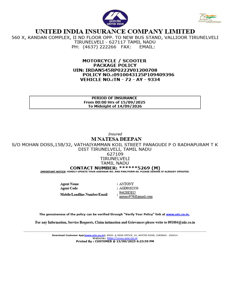 Shine Insurance Till Aug 2026 | PDF | Indemnity | Insurance