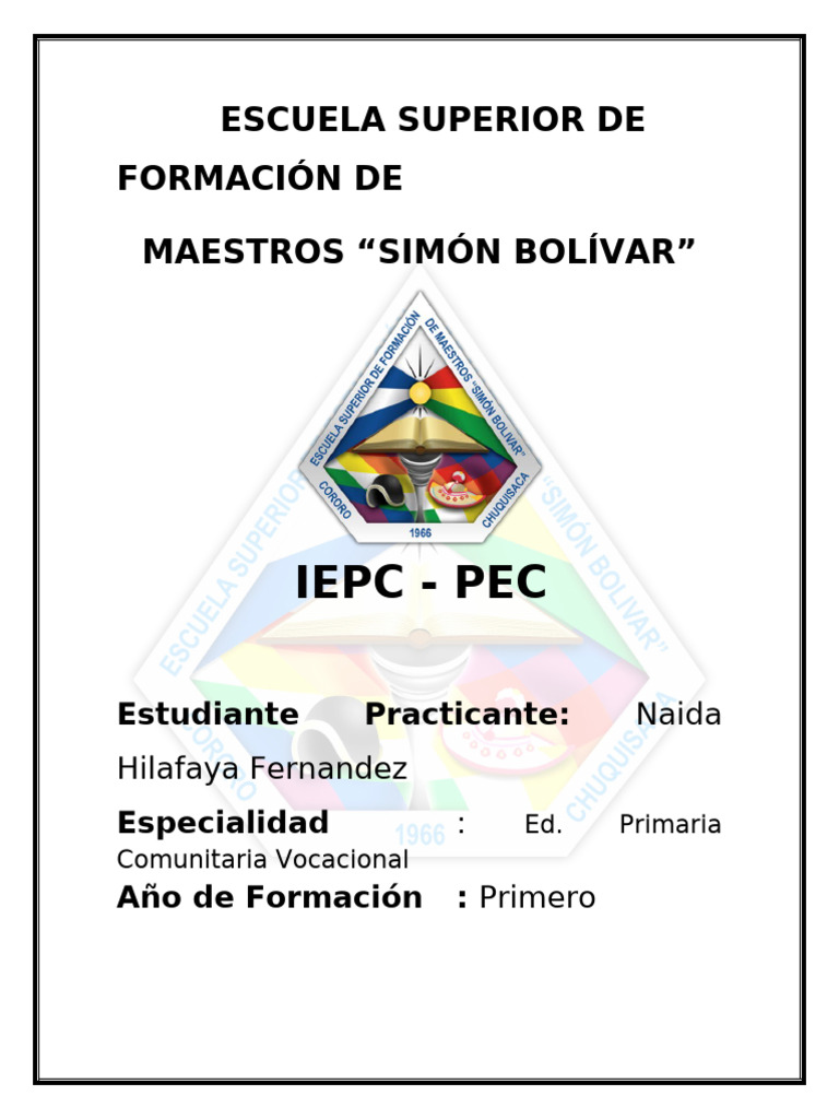 Caratula de La Iepc-Pec | PDF