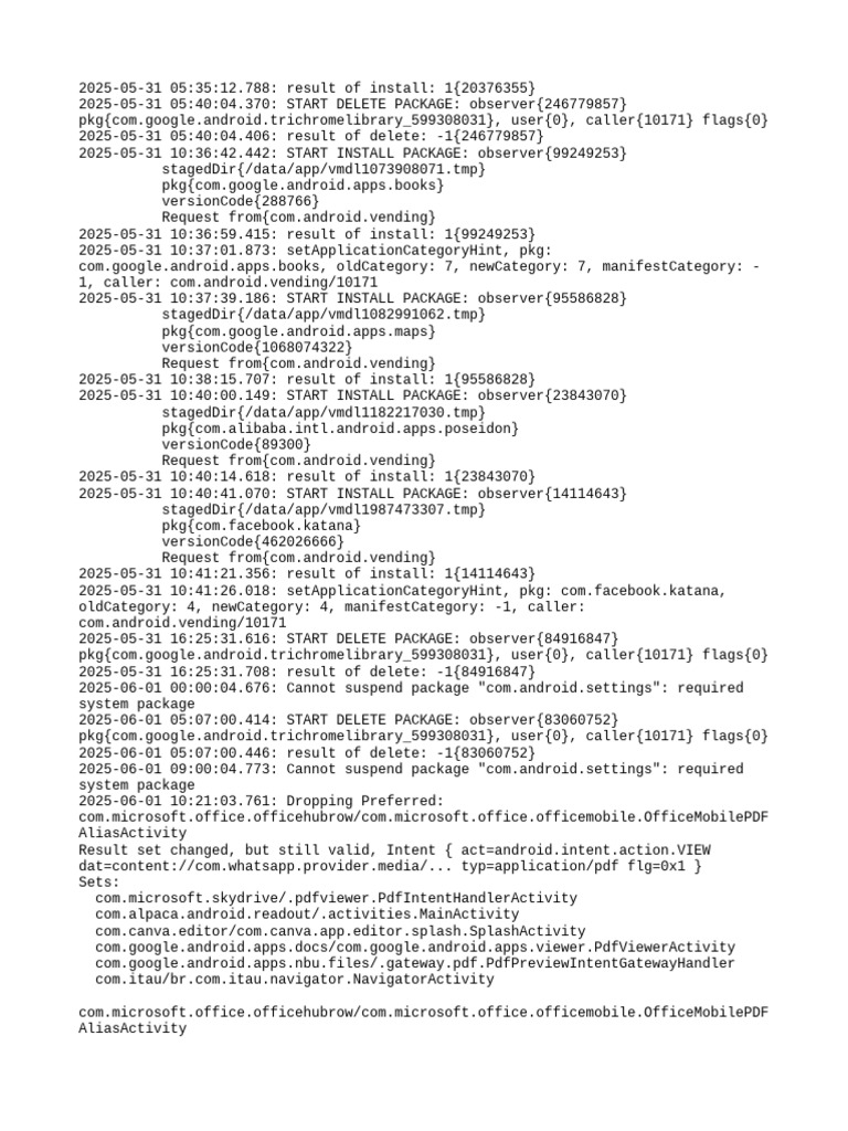 PM Debug Info | PDF | Android (Operating System) | Mobile Computers