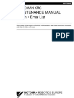 Maintenance Manual-Alarm - Error List (XRC) MRS51020