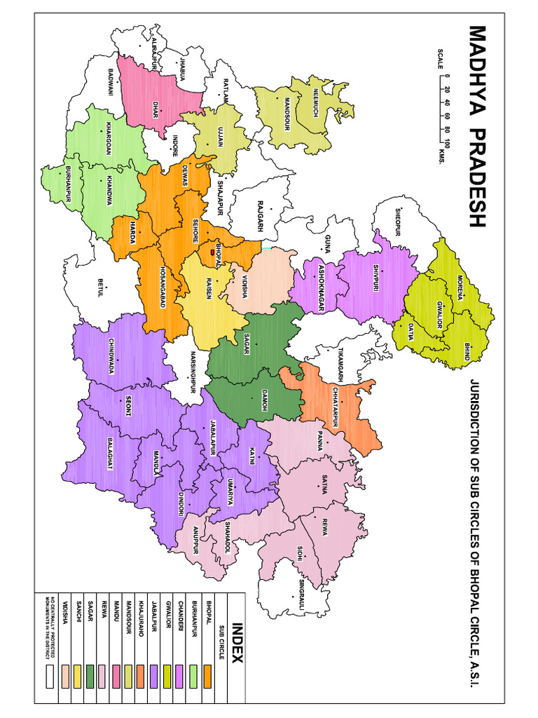 Map Madhya Pradesh | PDF