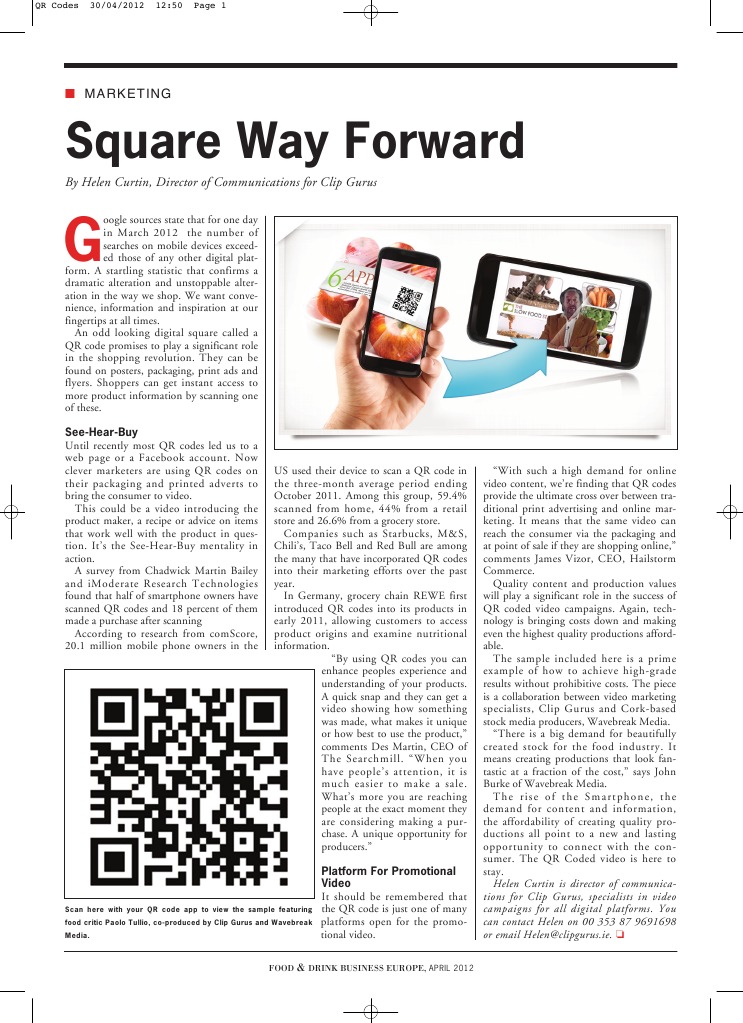 QR Codes Revolutionizing Shopping Experience | PDF | Qr Code | Advertising
