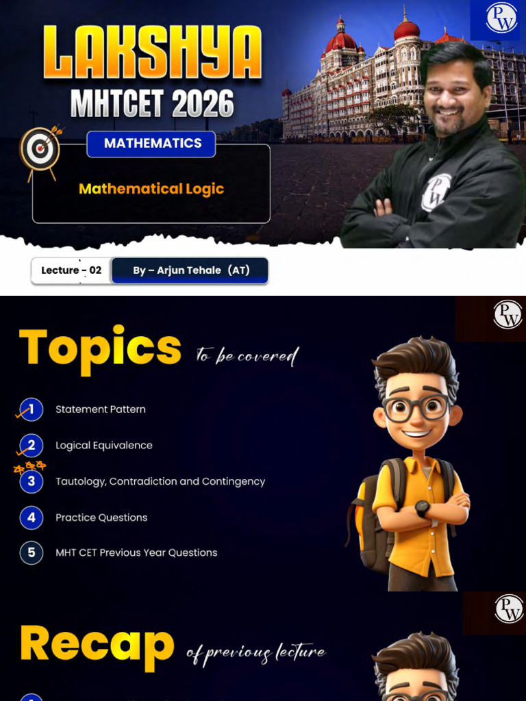 Mathematical Logic 02 - Class Notes PDF | PDF