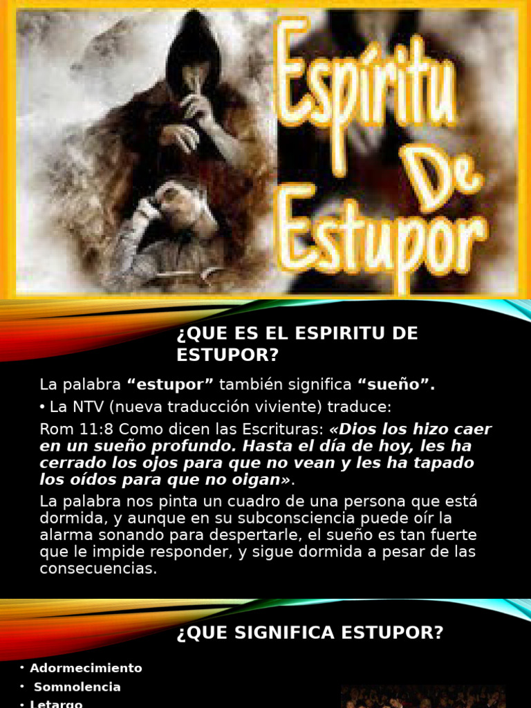 Significado y espíritu de estupor | PDF | Cristo (título) | Creencia religiosa y doctrina