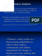 Business Analysis: International Institute of Business Analysis - Body of Knowledge (BABOK)