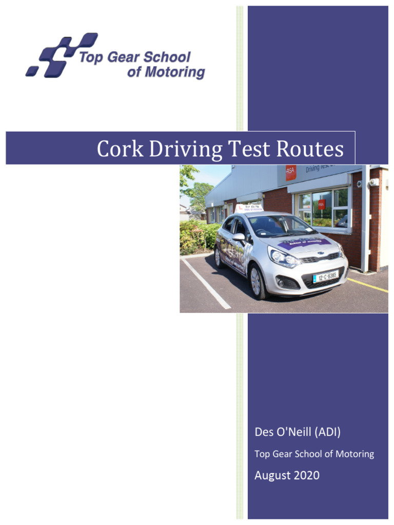 Cork Driving Test Routes2020 04o8fe | PDF