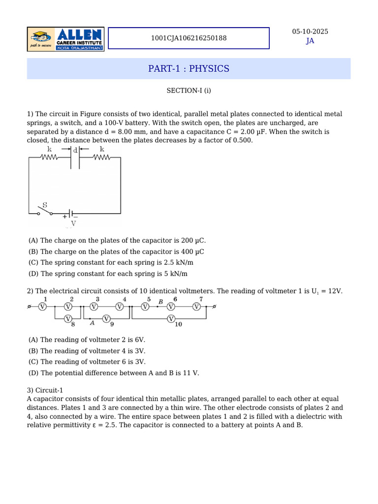 Pre Score 3b | PDF | Capacitor | Dna