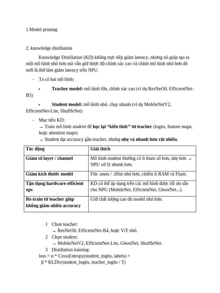 Model Pruning-Knowledge Distillation | PDF