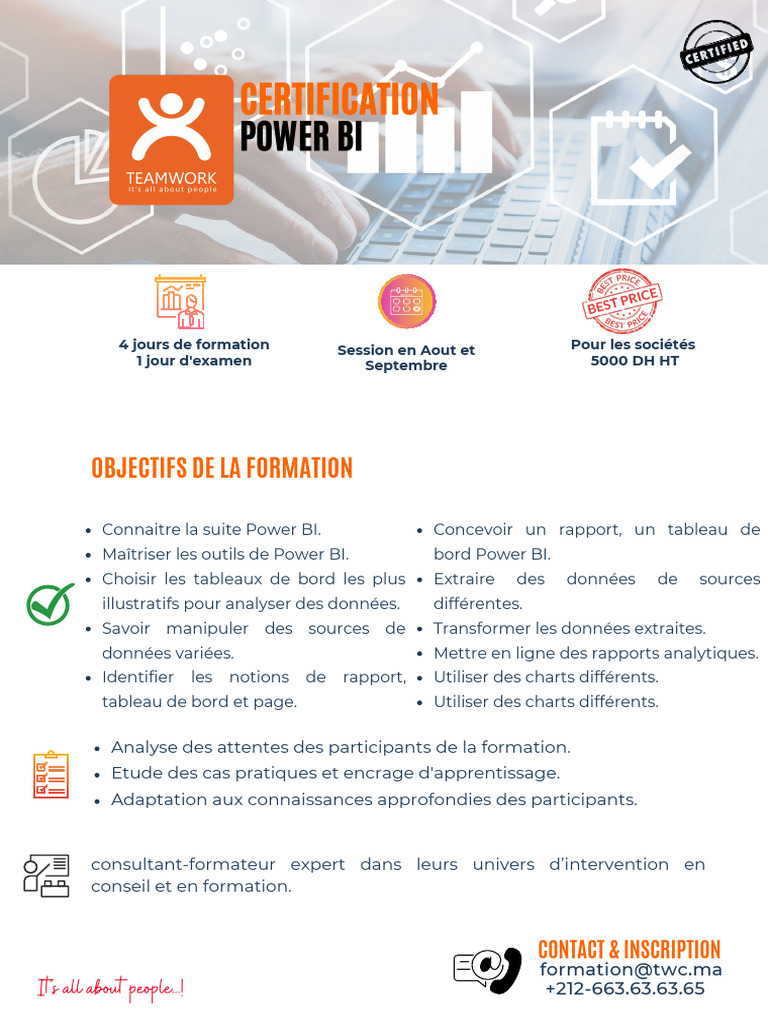 Formation certifiante Power BI 4 jours | PDF | Informatique | Gestion ...