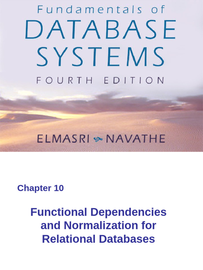 Functional Dependencies & Database Normalization | PDF | Databases ...
