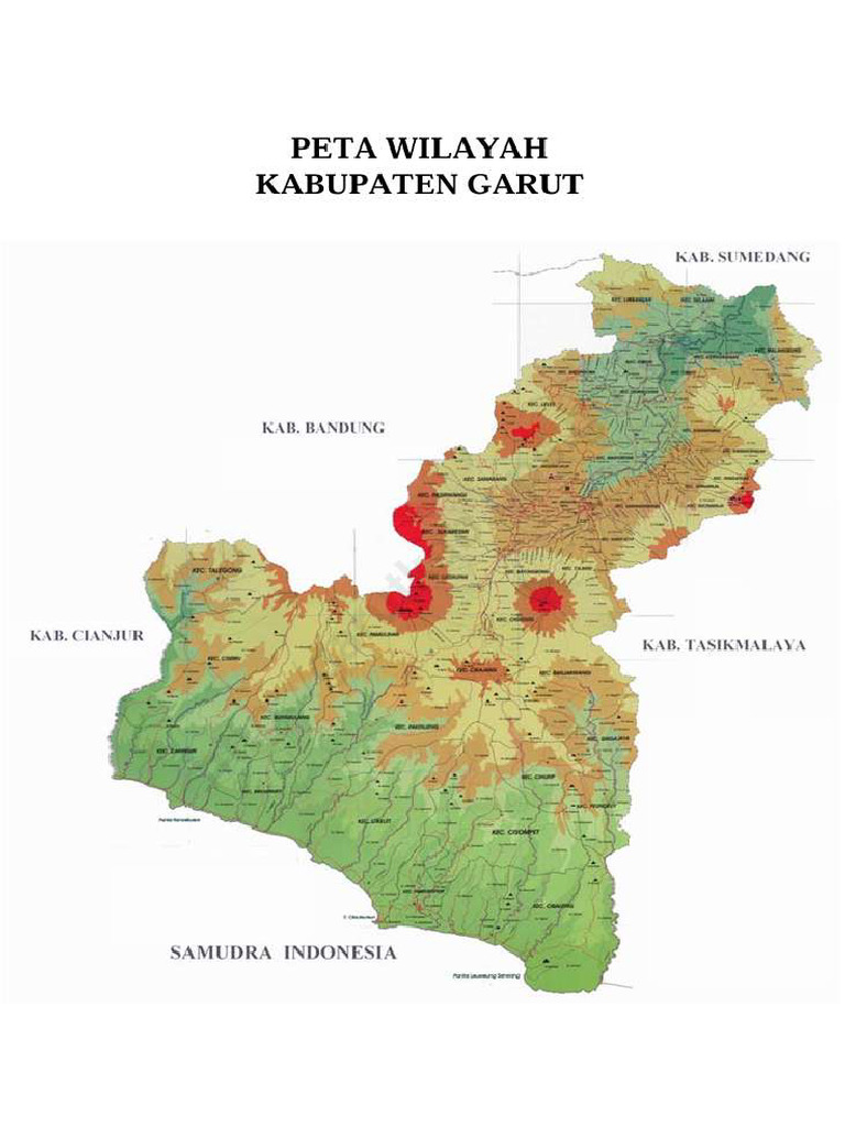 Peta Wilayah Kabupaten Garut | PDF