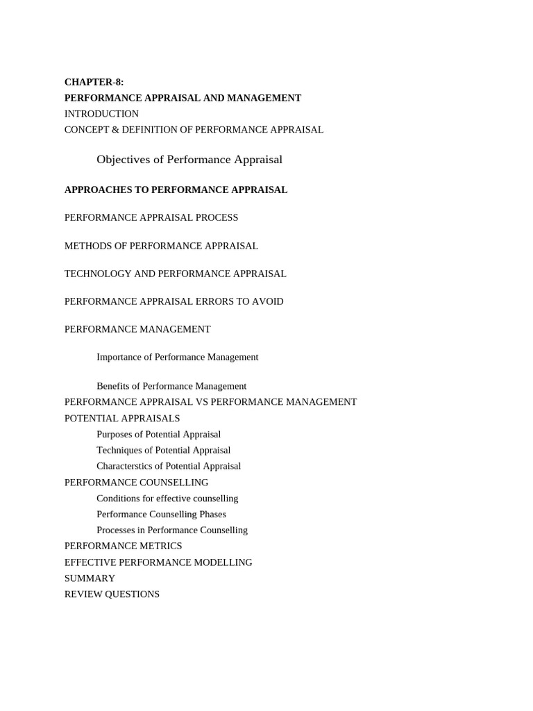 m8 - Performance Appraisal and Management | PDF | Performance Appraisal ...