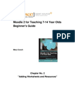 Moodle 2 For Teaching 7-14 Year Olds Beginner's Guide: Chapter No. 2 "Adding Worksheets and Resources"